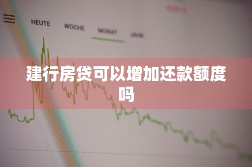 建行房贷可以增加还款额度吗