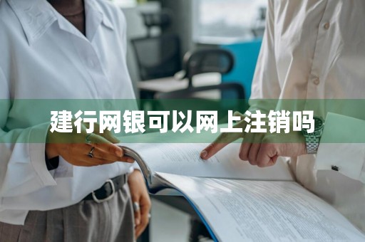 建行网银可以网上注销吗