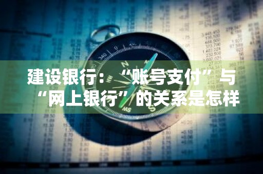 建设银行：“账号支付”与“网上银行”的关系是怎样的