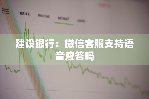 建设银行：微信客服支持语音应答吗