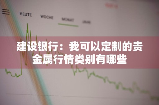 建设银行：我可以定制的贵金属行情类别有哪些