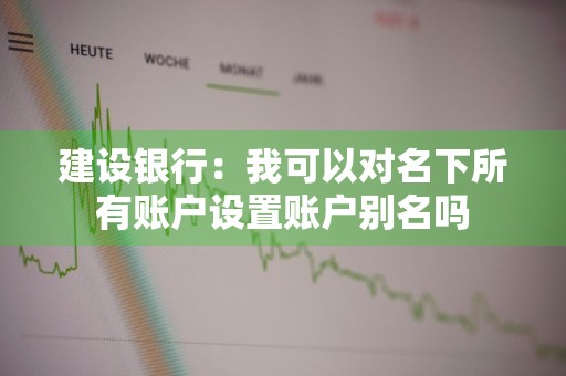 建设银行：我可以对名下所有账户设置账户别名吗