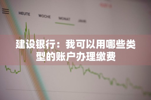 建设银行：我可以用哪些类型的账户办理缴费