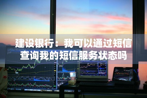 建设银行：我可以通过短信查询我的短信服务状态吗