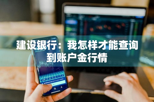 建设银行：我怎样才能查询到账户金行情