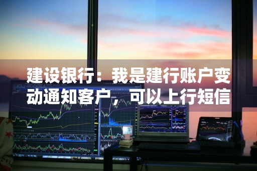 建设银行：我是建行账户变动通知客户，可以上行短信为本机充值不