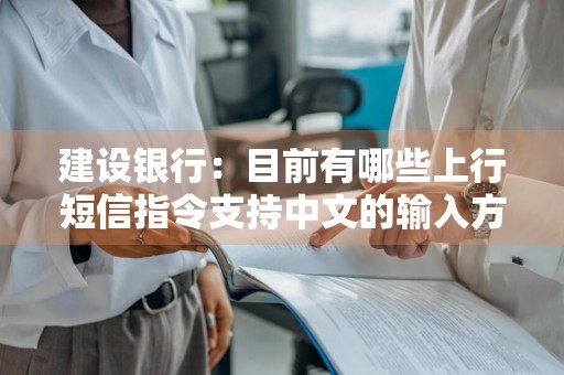 建设银行：目前有哪些上行短信指令支持中文的输入方式