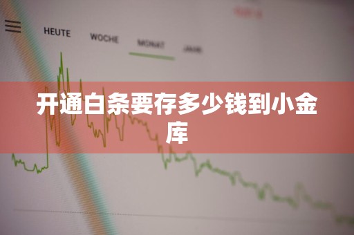 开通白条要存多少钱到小金库