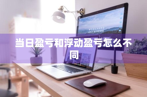 当日盈亏和浮动盈亏怎么不同