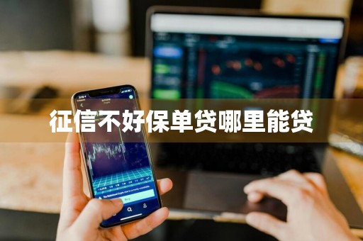 征信不好保单贷哪里能贷