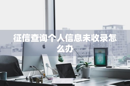 征信查询个人信息未收录怎么办