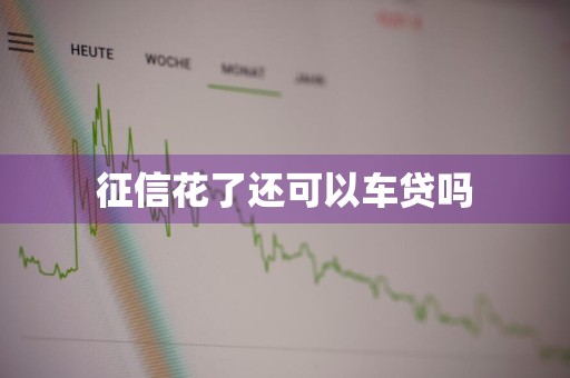 征信花了还可以车贷吗