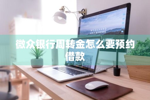 微众银行周转金怎么要预约借款