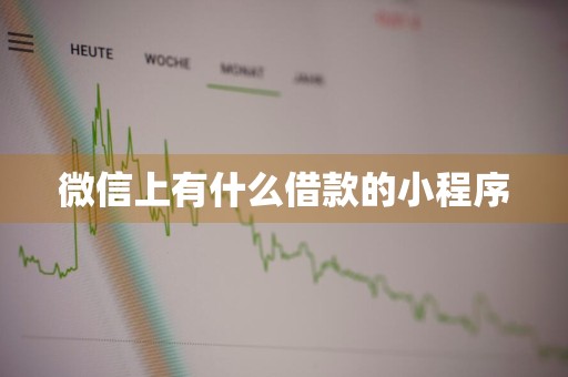 微信上有什么借款的小程序