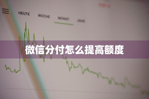 微信分付怎么提高额度