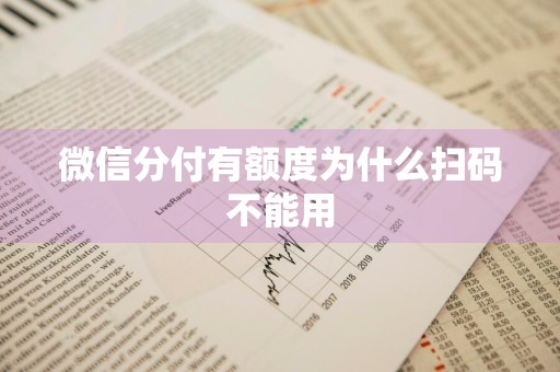 微信分付有额度为什么扫码不能用