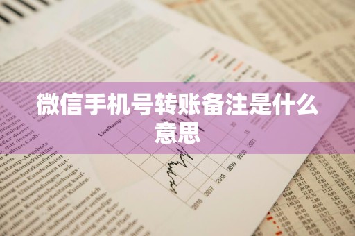 微信手机号转账备注是什么意思