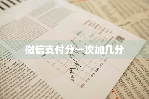 微信支付分一次加几分