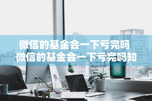 微信的基金会一下亏完吗 微信的基金会一下亏完吗知乎