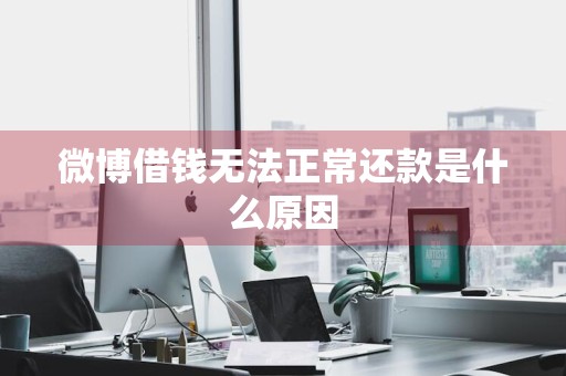 微博借钱无法正常还款是什么原因