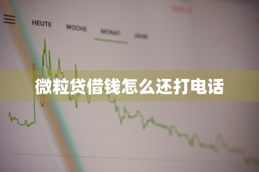 微粒贷借钱怎么还打电话