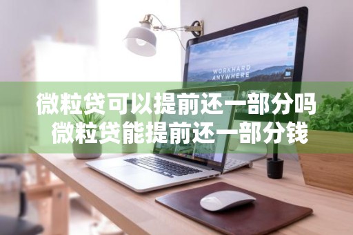 微粒贷可以提前还一部分吗 微粒贷能提前还一部分钱吗