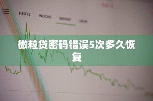 微粒贷密码错误5次多久恢复