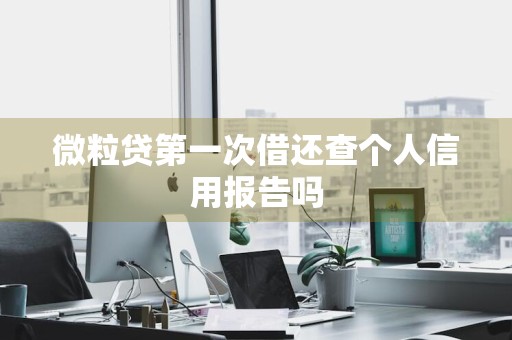 微粒贷第一次借还查个人信用报告吗