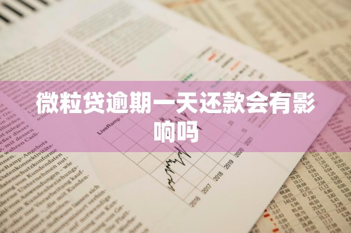微粒贷逾期一天还款会有影响吗