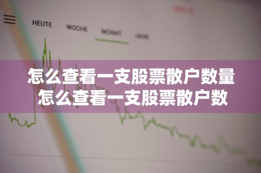 怎么查看一支股票散户数量 怎么查看一支股票散户数量呢