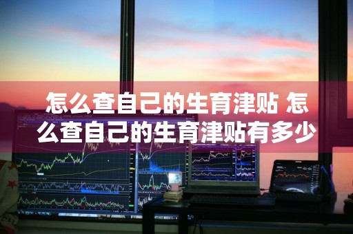 怎么查自己的生育津贴 怎么查自己的生育津贴有多少