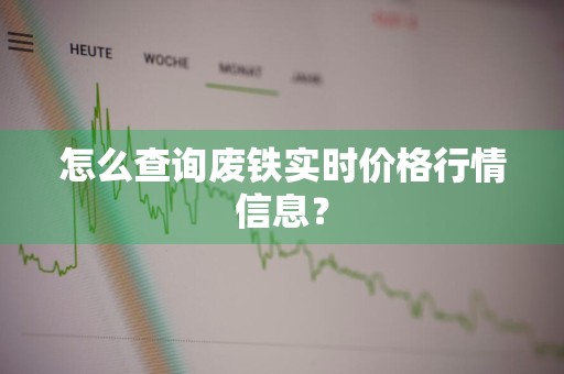怎么查询废铁实时价格行情信息？