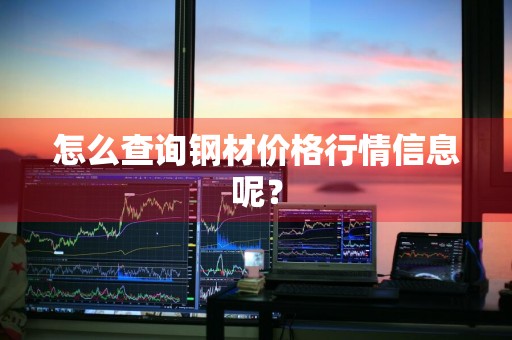 怎么查询钢材价格行情信息呢?