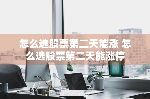 怎么选股票第二天能涨 怎么选股票第二天能涨停