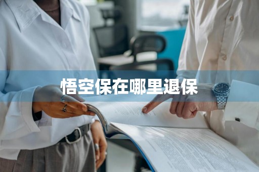 悟空保在哪里退保