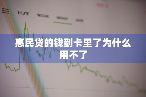惠民贷的钱到卡里了为什么用不了