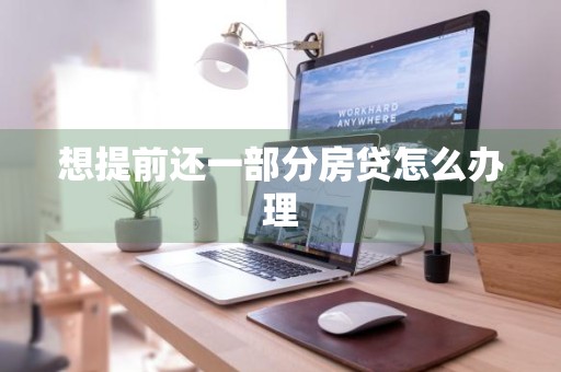 想提前还一部分房贷怎么办理