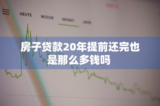 房子贷款20年提前还完也是那么多钱吗 