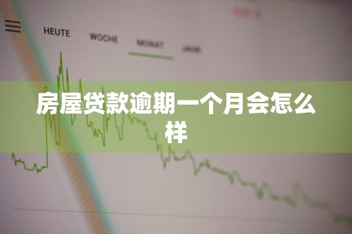 房屋贷款逾期一个月会怎么样