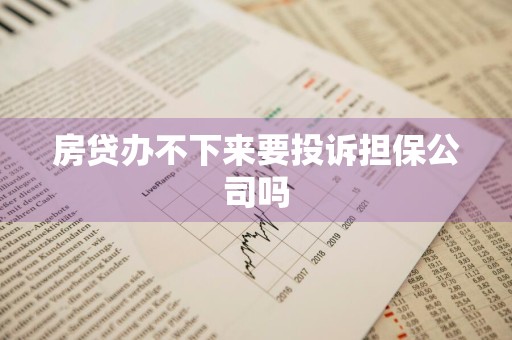 房贷办不下来要投诉担保公司吗