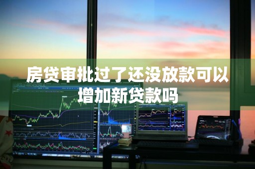 房贷审批过了还没放款可以增加新贷款吗