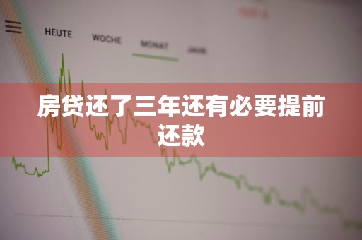 房贷还了三年还有必要提前还款