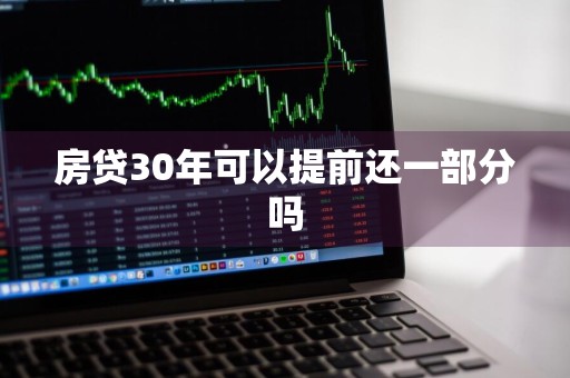 房贷30年可以提前还一部分吗
