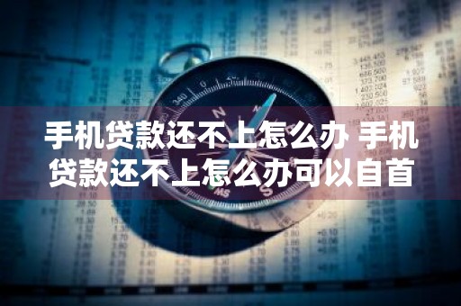 手机贷款还不上怎么办 手机贷款还不上怎么办可以自首吗