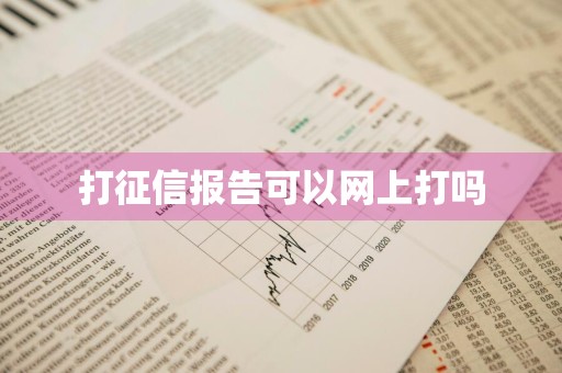 打征信报告可以网上打吗