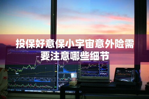 投保好意保小宇宙意外险需要注意哪些细节