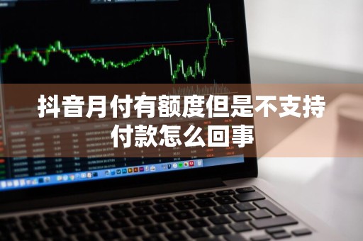 抖音月付有额度但是不支持付款怎么回事