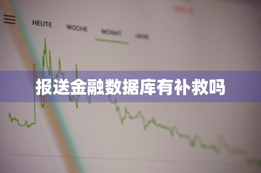 报送金融数据库有补救吗