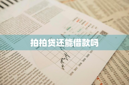拍拍贷还能借款吗