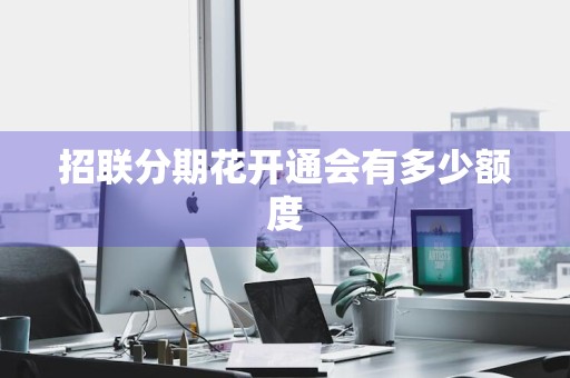 招联分期花开通会有多少额度